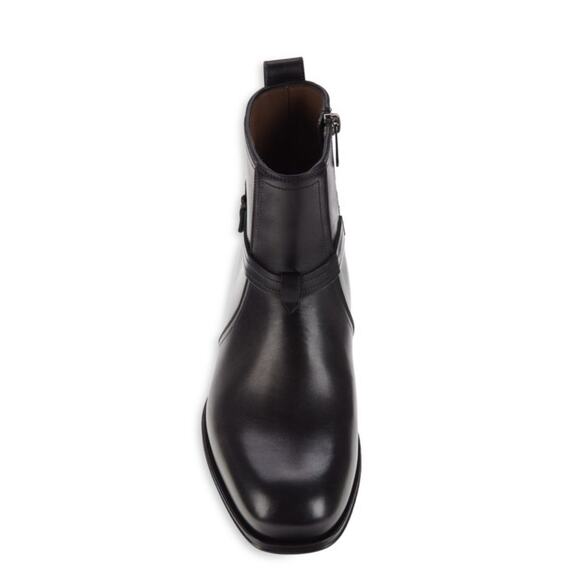 Ferragamo Perpignan Black Leather boots New 11.5 UK 12.5 US New - Picture 4 of 6